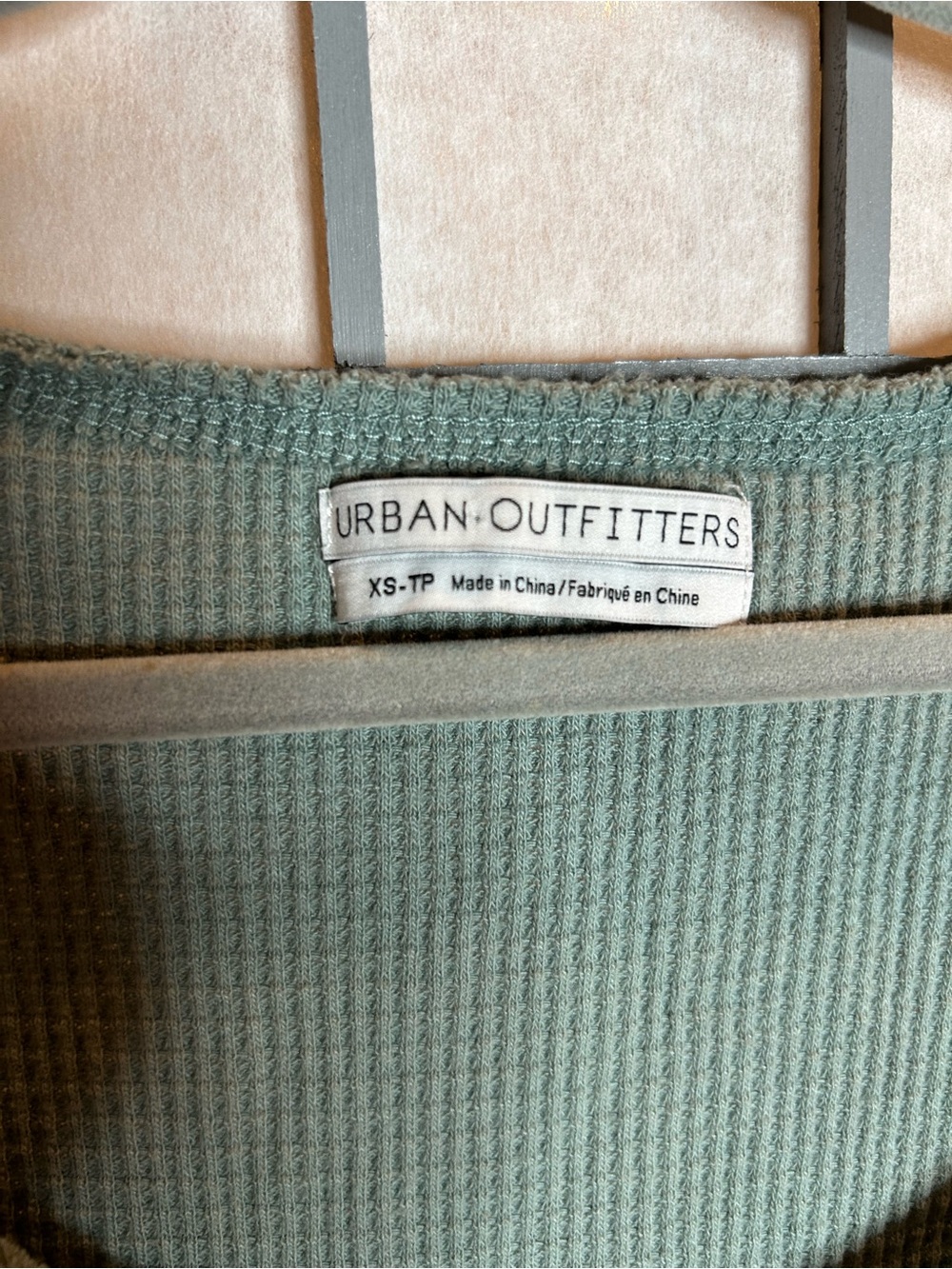Urban Outfitters Sage Green Tiered Knit Dress - Picture 2 of 4